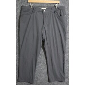 RYE 51 Pants Men 38 Gray‎ 27" The Voyager Tech Knit Chino Straight Fit Trouser